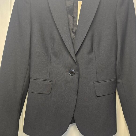 BURBERRY Black Women's Blazer - Size 4 - Picture 4 of 11